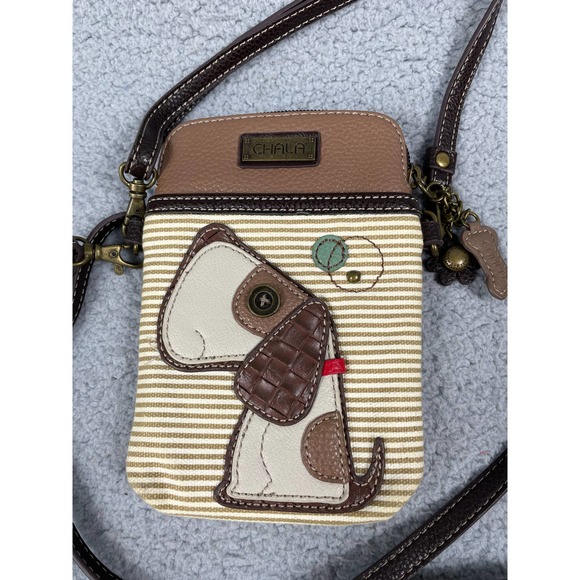 Chala Toffy Dog Cellphone Crossbody Handbag Keychain - Picture 3 of 8